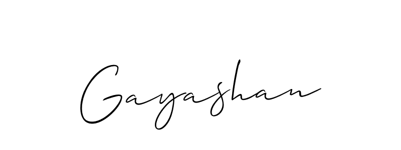 How to Draw Gayashan signature style? Allison_Script is a latest design signature styles for name Gayashan. Gayashan signature style 2 images and pictures png