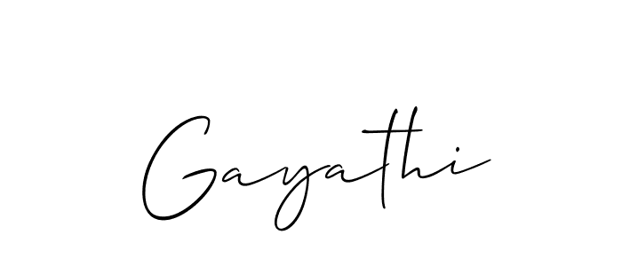 How to Draw Gayathi signature style? Allison_Script is a latest design signature styles for name Gayathi. Gayathi signature style 2 images and pictures png