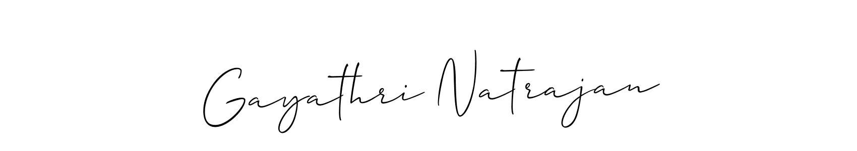 Best and Professional Signature Style for Gayathri Natrajan. Allison_Script Best Signature Style Collection. Gayathri Natrajan signature style 2 images and pictures png