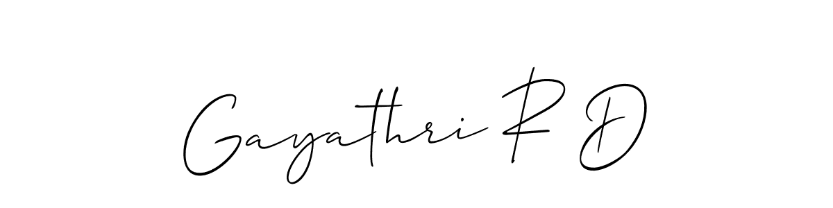 You should practise on your own different ways (Allison_Script) to write your name (Gayathri R D) in signature. don't let someone else do it for you. Gayathri R D signature style 2 images and pictures png