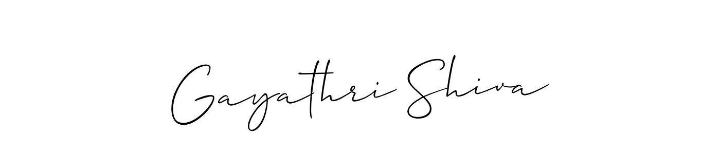 Also You can easily find your signature by using the search form. We will create Gayathri Shiva name handwritten signature images for you free of cost using Allison_Script sign style. Gayathri Shiva signature style 2 images and pictures png