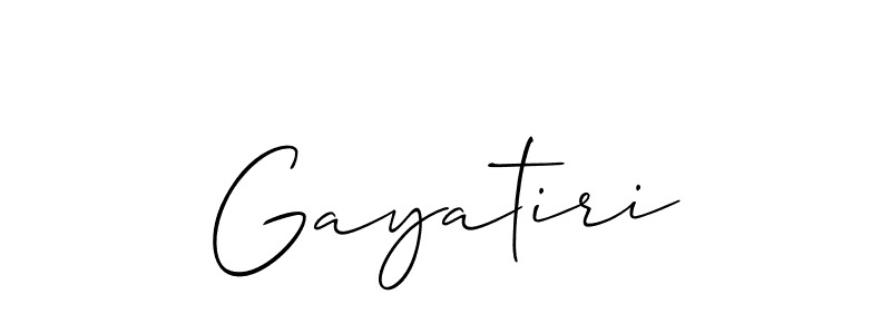 How to make Gayatiri name signature. Use Allison_Script style for creating short signs online. This is the latest handwritten sign. Gayatiri signature style 2 images and pictures png