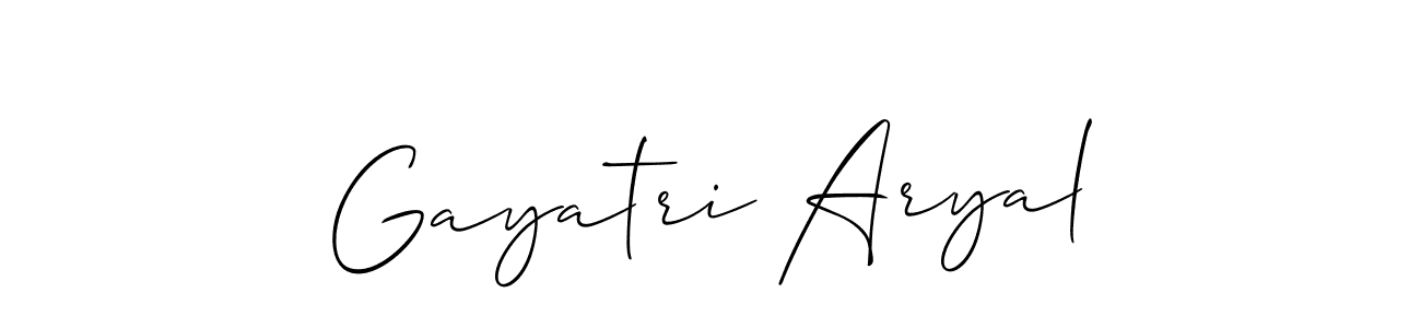 if you are searching for the best signature style for your name Gayatri Aryal. so please give up your signature search. here we have designed multiple signature styles  using Allison_Script. Gayatri Aryal signature style 2 images and pictures png