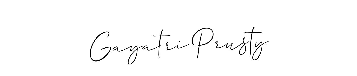 Gayatri Prusty stylish signature style. Best Handwritten Sign (Allison_Script) for my name. Handwritten Signature Collection Ideas for my name Gayatri Prusty. Gayatri Prusty signature style 2 images and pictures png