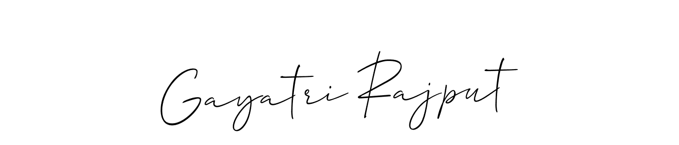 How to make Gayatri Rajput name signature. Use Allison_Script style for creating short signs online. This is the latest handwritten sign. Gayatri Rajput signature style 2 images and pictures png