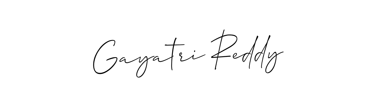 Create a beautiful signature design for name Gayatri Reddy. With this signature (Allison_Script) fonts, you can make a handwritten signature for free. Gayatri Reddy signature style 2 images and pictures png