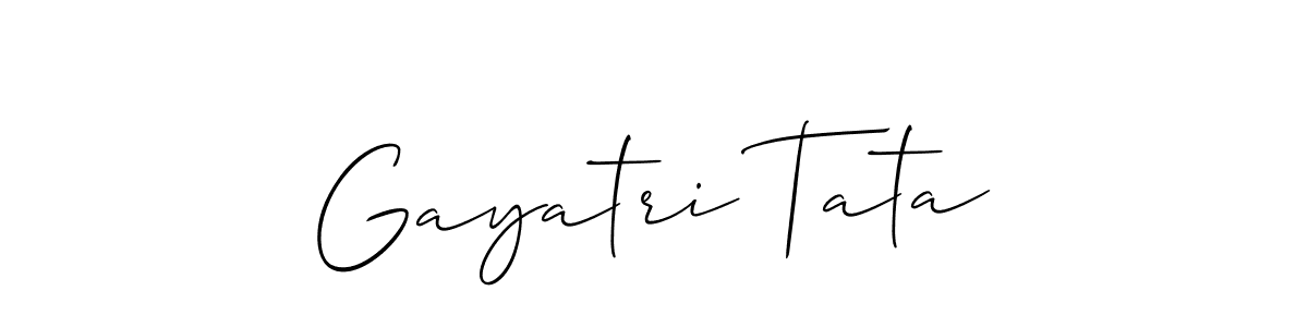 Make a beautiful signature design for name Gayatri Tata. Use this online signature maker to create a handwritten signature for free. Gayatri Tata signature style 2 images and pictures png