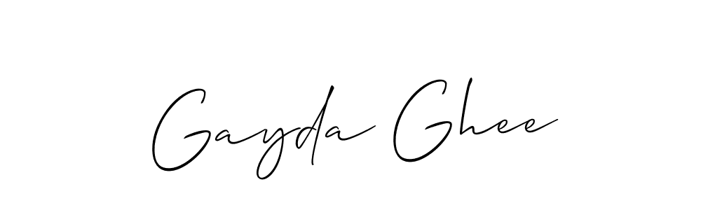 See photos of Gayda Ghee official signature by Spectra . Check more albums & portfolios. Read reviews & check more about Allison_Script font. Gayda Ghee signature style 2 images and pictures png