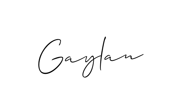 Make a beautiful signature design for name Gaylan. Use this online signature maker to create a handwritten signature for free. Gaylan signature style 2 images and pictures png