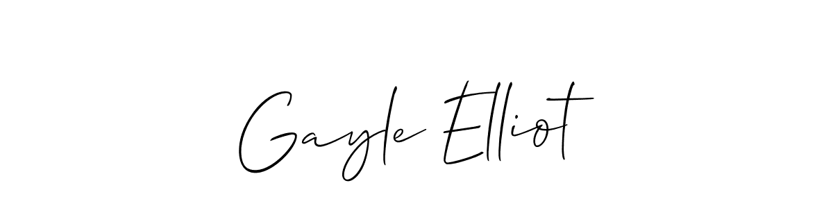 Best and Professional Signature Style for Gayle Elliot. Allison_Script Best Signature Style Collection. Gayle Elliot signature style 2 images and pictures png