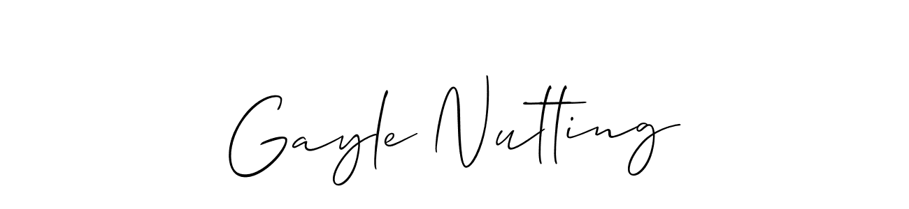 Once you've used our free online signature maker to create your best signature Allison_Script style, it's time to enjoy all of the benefits that Gayle Nutting name signing documents. Gayle Nutting signature style 2 images and pictures png