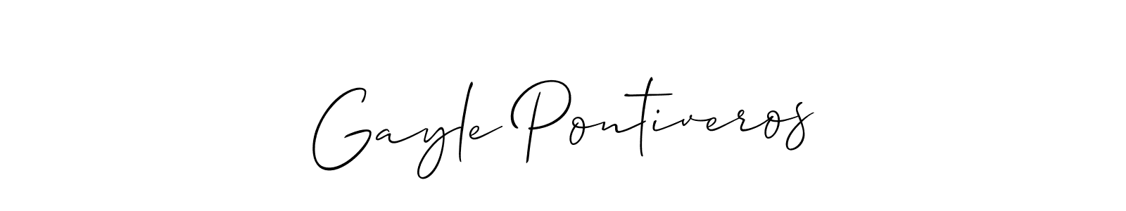This is the best signature style for the Gayle Pontiveros name. Also you like these signature font (Allison_Script). Mix name signature. Gayle Pontiveros signature style 2 images and pictures png