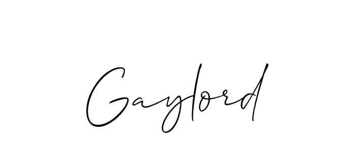 How to make Gaylord name signature. Use Allison_Script style for creating short signs online. This is the latest handwritten sign. Gaylord signature style 2 images and pictures png