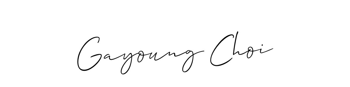 Once you've used our free online signature maker to create your best signature Allison_Script style, it's time to enjoy all of the benefits that Gayoung Choi name signing documents. Gayoung Choi signature style 2 images and pictures png