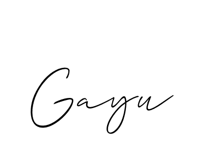 Similarly Allison_Script is the best handwritten signature design. Signature creator online .You can use it as an online autograph creator for name Gayu. Gayu signature style 2 images and pictures png