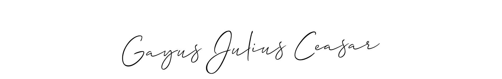 How to Draw Gayus Julius Ceasar signature style? Allison_Script is a latest design signature styles for name Gayus Julius Ceasar. Gayus Julius Ceasar signature style 2 images and pictures png