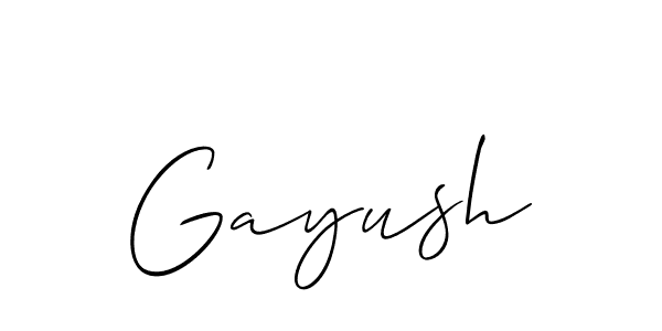 How to make Gayush name signature. Use Allison_Script style for creating short signs online. This is the latest handwritten sign. Gayush signature style 2 images and pictures png