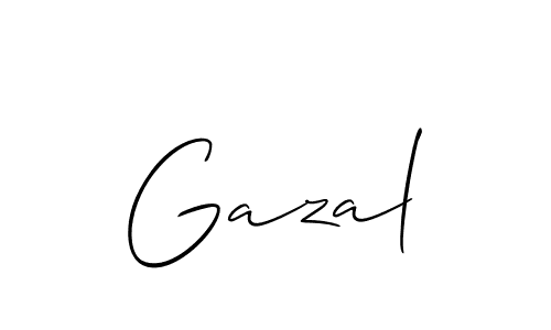 Best and Professional Signature Style for Gazal. Allison_Script Best Signature Style Collection. Gazal signature style 2 images and pictures png