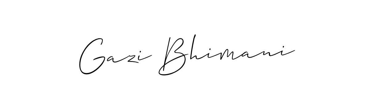 Make a beautiful signature design for name Gazi Bhimani. Use this online signature maker to create a handwritten signature for free. Gazi Bhimani signature style 2 images and pictures png
