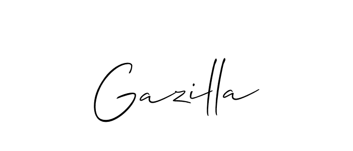 Make a short Gazilla signature style. Manage your documents anywhere anytime using Allison_Script. Create and add eSignatures, submit forms, share and send files easily. Gazilla signature style 2 images and pictures png