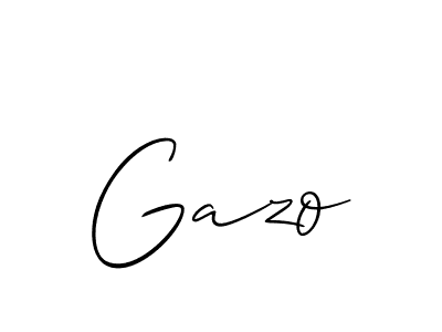 How to make Gazo name signature. Use Allison_Script style for creating short signs online. This is the latest handwritten sign. Gazo signature style 2 images and pictures png