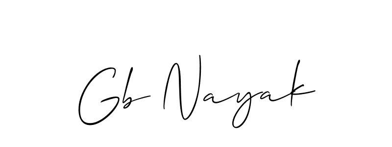 Best and Professional Signature Style for Gb Nayak. Allison_Script Best Signature Style Collection. Gb Nayak signature style 2 images and pictures png