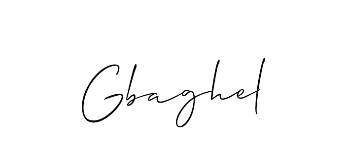 Use a signature maker to create a handwritten signature online. With this signature software, you can design (Allison_Script) your own signature for name Gbaghel. Gbaghel signature style 2 images and pictures png