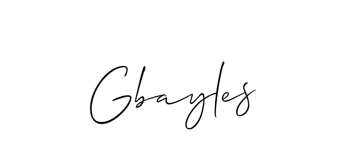 How to Draw Gbayles signature style? Allison_Script is a latest design signature styles for name Gbayles. Gbayles signature style 2 images and pictures png