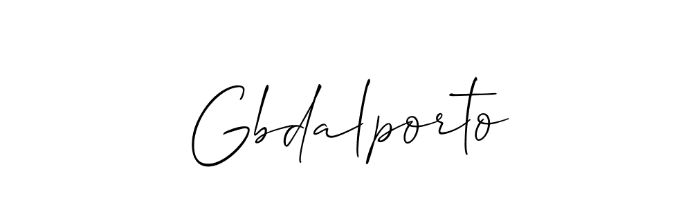 How to make Gbdalporto name signature. Use Allison_Script style for creating short signs online. This is the latest handwritten sign. Gbdalporto signature style 2 images and pictures png