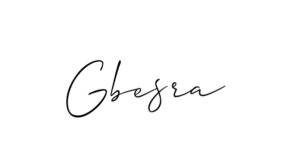 How to make Gbesra name signature. Use Allison_Script style for creating short signs online. This is the latest handwritten sign. Gbesra signature style 2 images and pictures png