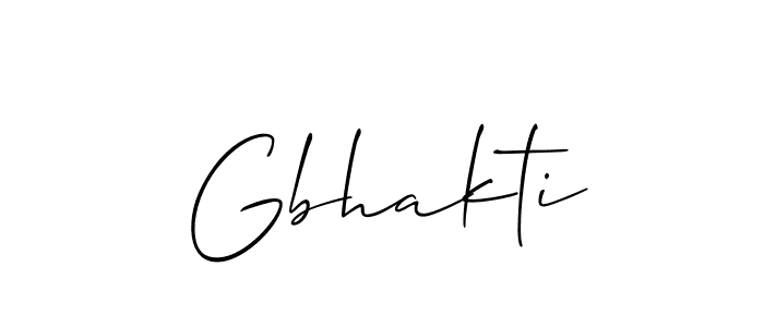 How to make Gbhakti signature? Allison_Script is a professional autograph style. Create handwritten signature for Gbhakti name. Gbhakti signature style 2 images and pictures png