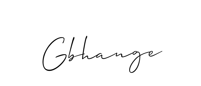 Also we have Gbhange name is the best signature style. Create professional handwritten signature collection using Allison_Script autograph style. Gbhange signature style 2 images and pictures png