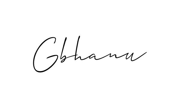 How to make Gbhanu name signature. Use Allison_Script style for creating short signs online. This is the latest handwritten sign. Gbhanu signature style 2 images and pictures png