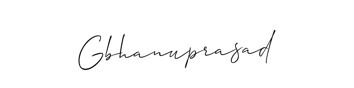 How to Draw Gbhanuprasad signature style? Allison_Script is a latest design signature styles for name Gbhanuprasad. Gbhanuprasad signature style 2 images and pictures png