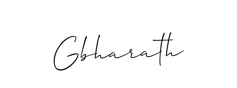 How to make Gbharath name signature. Use Allison_Script style for creating short signs online. This is the latest handwritten sign. Gbharath signature style 2 images and pictures png