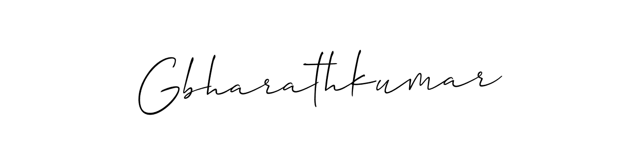 if you are searching for the best signature style for your name Gbharathkumar. so please give up your signature search. here we have designed multiple signature styles  using Allison_Script. Gbharathkumar signature style 2 images and pictures png
