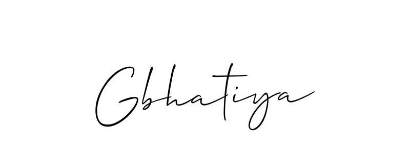 Gbhatiya stylish signature style. Best Handwritten Sign (Allison_Script) for my name. Handwritten Signature Collection Ideas for my name Gbhatiya. Gbhatiya signature style 2 images and pictures png