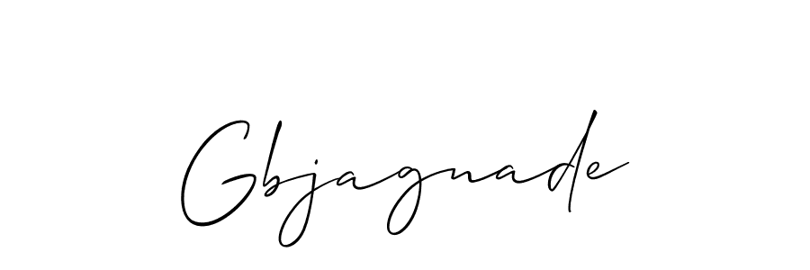 How to make Gbjagnade name signature. Use Allison_Script style for creating short signs online. This is the latest handwritten sign. Gbjagnade signature style 2 images and pictures png