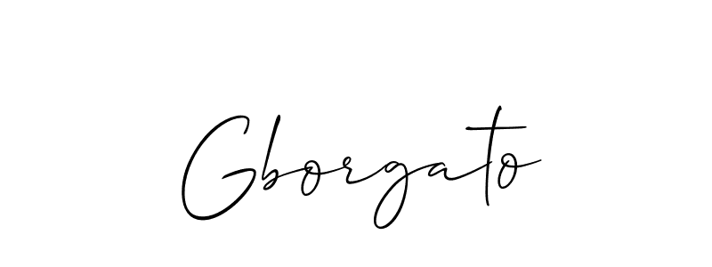 Also we have Gborgato name is the best signature style. Create professional handwritten signature collection using Allison_Script autograph style. Gborgato signature style 2 images and pictures png