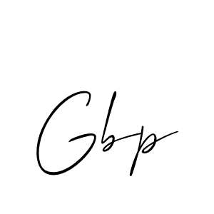 Design your own signature with our free online signature maker. With this signature software, you can create a handwritten (Allison_Script) signature for name Gbp. Gbp signature style 2 images and pictures png