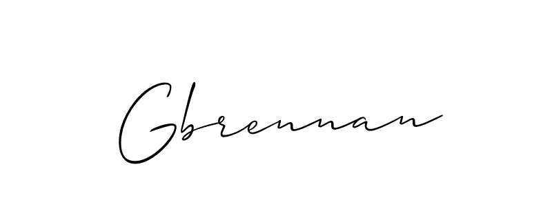 Gbrennan stylish signature style. Best Handwritten Sign (Allison_Script) for my name. Handwritten Signature Collection Ideas for my name Gbrennan. Gbrennan signature style 2 images and pictures png