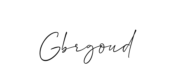 How to make Gbrgoud name signature. Use Allison_Script style for creating short signs online. This is the latest handwritten sign. Gbrgoud signature style 2 images and pictures png
