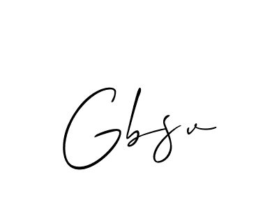 The best way (Allison_Script) to make a short signature is to pick only two or three words in your name. The name Gbsv include a total of six letters. For converting this name. Gbsv signature style 2 images and pictures png