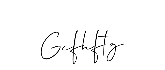 The best way (Allison_Script) to make a short signature is to pick only two or three words in your name. The name Gcfhftg include a total of six letters. For converting this name. Gcfhftg signature style 2 images and pictures png