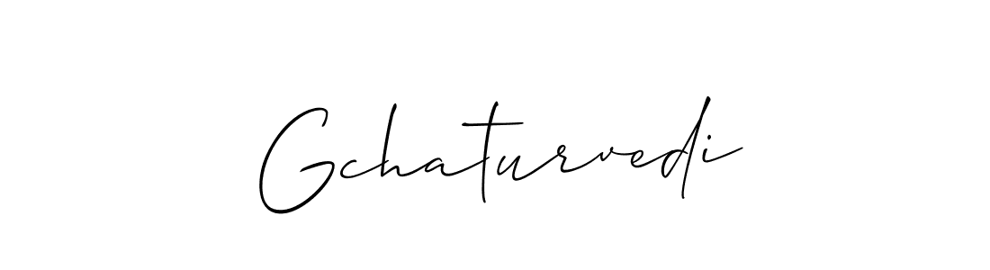 The best way (Allison_Script) to make a short signature is to pick only two or three words in your name. The name Gchaturvedi include a total of six letters. For converting this name. Gchaturvedi signature style 2 images and pictures png
