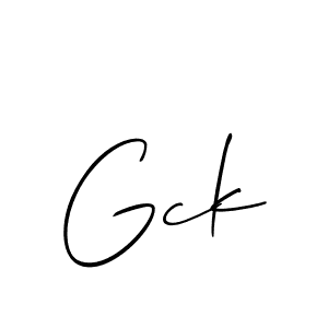 It looks lik you need a new signature style for name Gck. Design unique handwritten (Allison_Script) signature with our free signature maker in just a few clicks. Gck signature style 2 images and pictures png