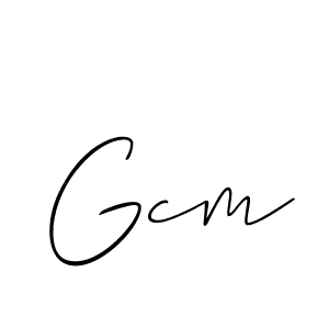 Best and Professional Signature Style for Gcm. Allison_Script Best Signature Style Collection. Gcm signature style 2 images and pictures png
