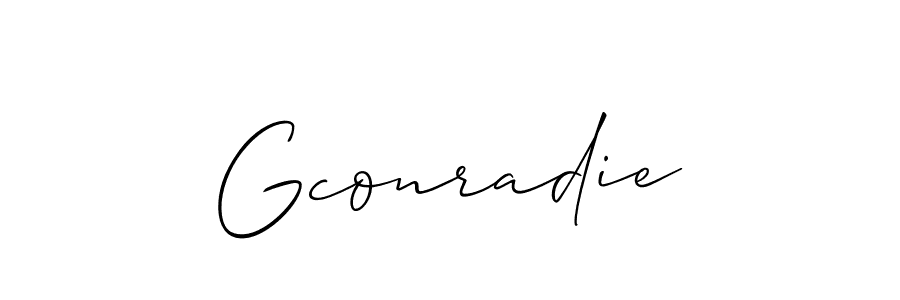 Once you've used our free online signature maker to create your best signature Allison_Script style, it's time to enjoy all of the benefits that Gconradie name signing documents. Gconradie signature style 2 images and pictures png