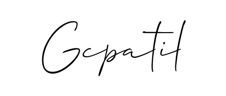 Practice writing Gcpatil with the flow of Allison_Script lettering. A fantastic source of inspiration for developing your personal signature style. Gcpatil signature style 2 images and pictures png
