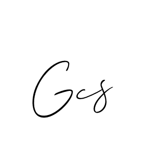 Also we have Gcs name is the best signature style. Create professional handwritten signature collection using Allison_Script autograph style. Gcs signature style 2 images and pictures png